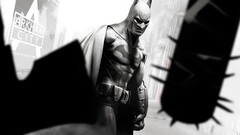 Batman video games dc comics batman arkham city monochrome