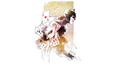 Batman white background fan art the joker dc comics