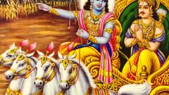 Battlefield Krishna Hinduism Arjuna