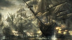 Battles artwork sail ship