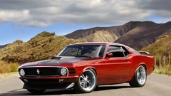 Bay cars Ford east Ford mustang 1970 muscle cars red cars