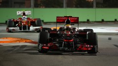 Bay cars McLaren Ferrari Singapore marina fernando alonso Lewis 