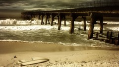 Bay water nature sand