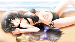 Beach Clannad com bikini Ibuki konachan fuuko