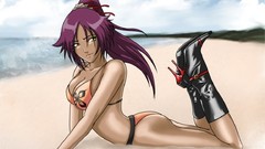 Beaches bleach shihouin yoruichi