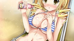 Beaches blondes anime girls mahou shoujo madoka magica tomoe 