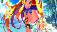Beaches blondes bikini original characters swimsuits