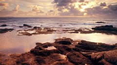 Beaches clouds coast Sea