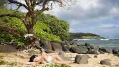 Beaches Landscapes nature cleavage