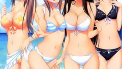 Beaches seifuku cleavage nanami shion bikini visual novels 