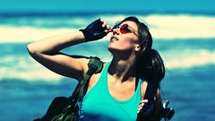 Beaches tomb raider lara croft cosplay