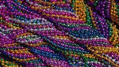 Beads multicolor new orleans Mardi Gras