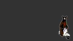 Bear motorbike funny artwork