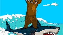Bear shark related Grizzly riding still unrelated yet