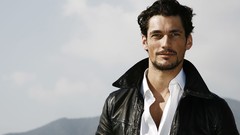 Beard david gandy Leather Jacket fashion model male models