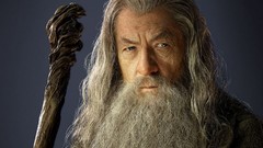 Beard staff Gandalf Wizards The Hobbit Ian McKellen