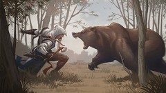 Bears fan art forests artwork video games game art Connor 