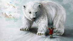 Bears Polar Bears digital art fantasy art