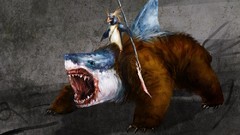 Bears Sharks artwork fantasy art pinguin
