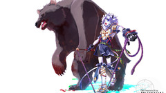 Bears simple background Anime