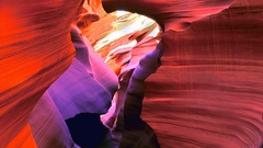 Beautiful cave red rocks