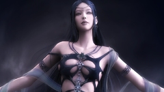 Beautiful girl rendering graphic