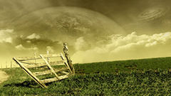 Beautiful nature doublescreen Space