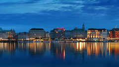 Beauty germany hamburg high Resolution alsterpanorama