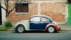 Beetle cars street side view urban streets old cars volkswagen 