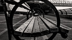 Bench Bridges monochrome