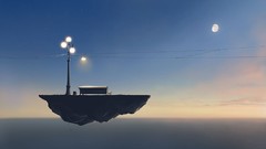 Bench Photo manipulation floating islands