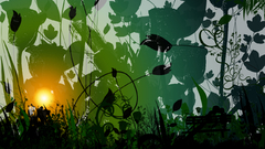 Bench sunset abstract patterns