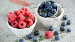 Berries fruits raspberries