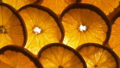 Berries slices lemons fruits