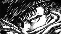Berserk sketches Guts monochrome