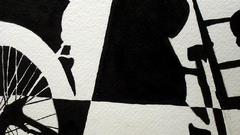 Bicycle deliver cart high