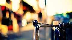 Bicycles bokeh handle