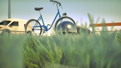 Bicycles grass