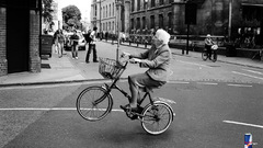 Bicycles grayscale monochrome street