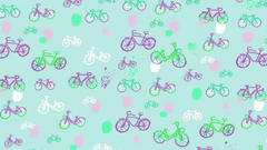 Bicycles shifted abstract