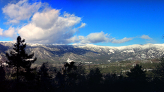 Big-bear panorama scenery Mountains
