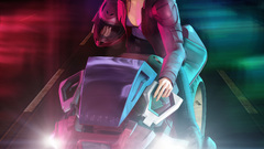 Bike rider girl Anime