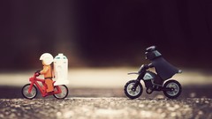 Bike star wars funny vintage Darth Vader Legos toys (children)