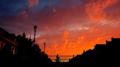 Bikes canal holland cityscapes