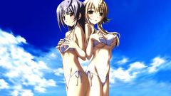 Bikini anime girls skies
