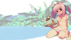 Bikini cocktail panties down