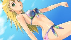 Bikini green eyes Anime