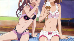 Bikini ice cream wet