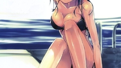 Bikini panties bra wet