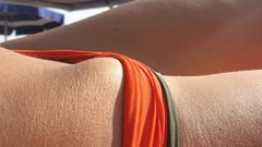Bikini panties red orange